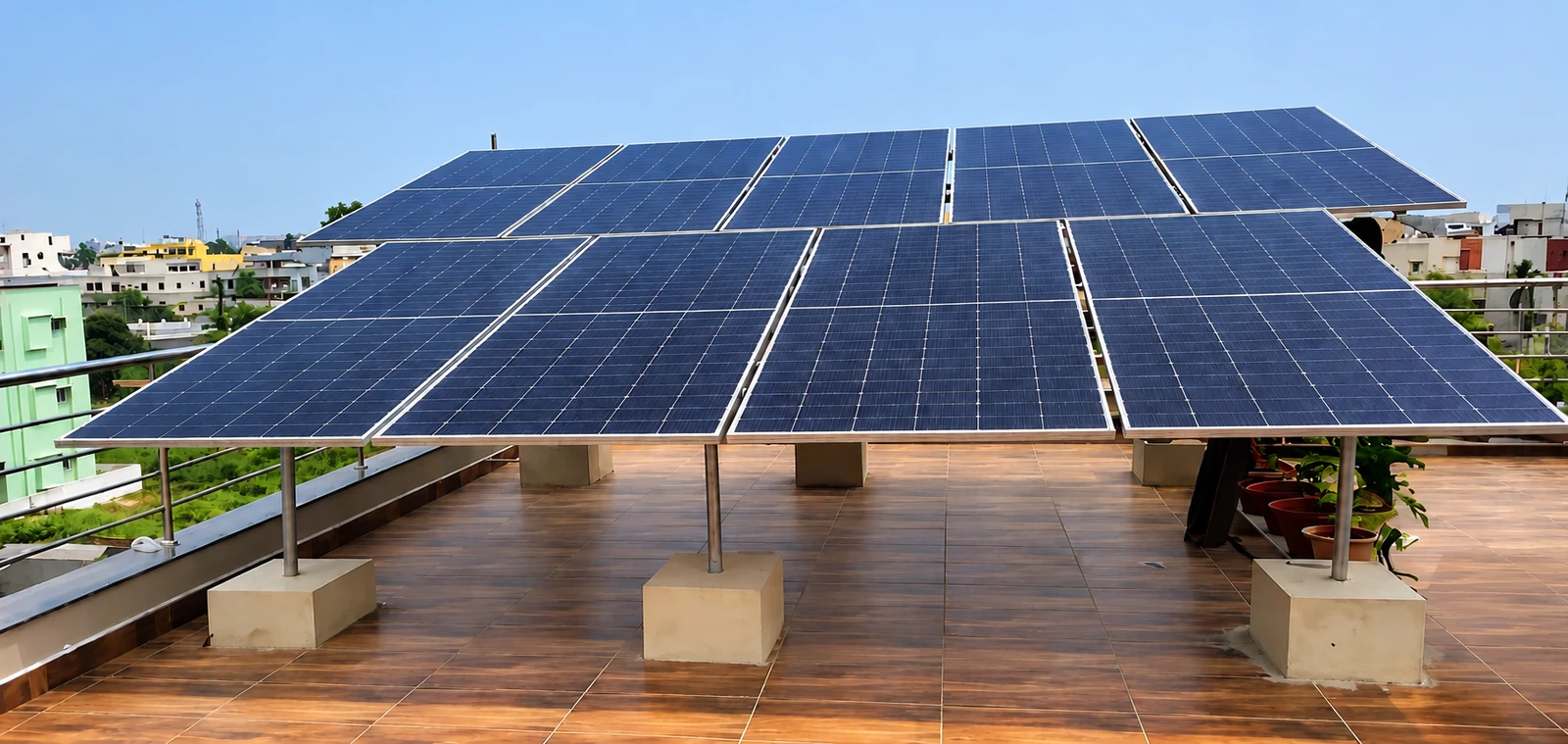Rooftop solar array photograph supplied for the HELLOCON brochure