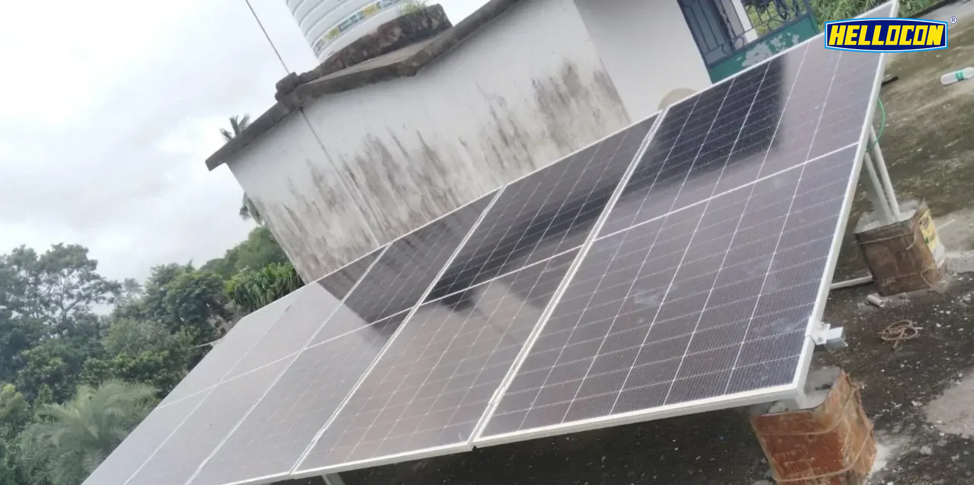 Residential roof with a 3 kW solar array in Jajpur