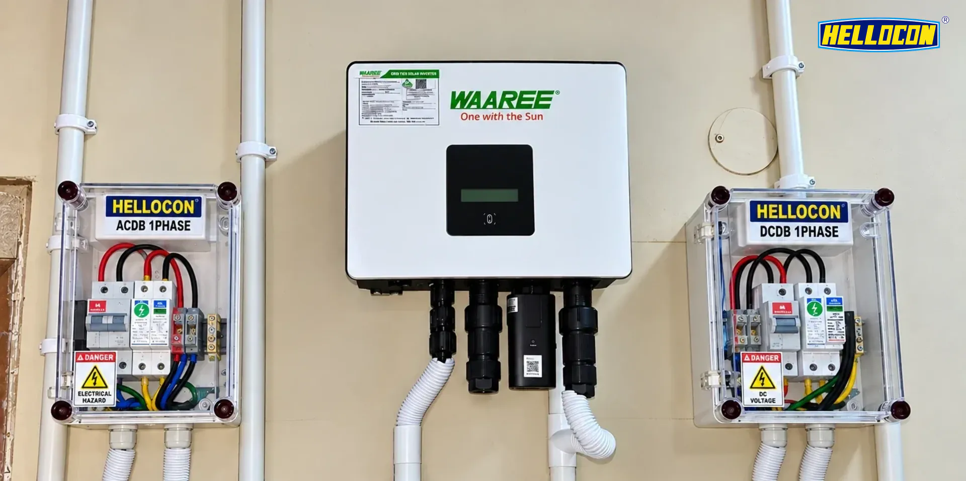 Inverter and electrical protection at the 3 kW HELLOCON project in Jajpur