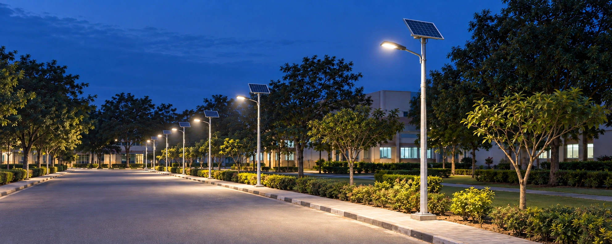 Solar street lighting — brochure concept image